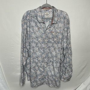 Tommy Bahama Light Blue Long Sleeve Button Down Shirt Size XXL